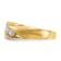 14K Yellow Gold Lab Grown Diamond SI1/SI2, G H I, Men's 3-stone Band