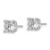 Rhodium Over 14K White Gold 2.25ct. 6.0mm Cushion D E F Pure Light
Moissanite Earrings