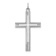 Rhodium Over 14k White Gold Laser Designed Cross Pendant