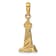 14k Yellow Gold 3D Textured St. Augustine Lighthouse Pendant