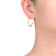 Beaded Open Hoop Earrings In 14K Gold Over Brass
