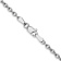 Rhodium Over 14k White Gold 2.4mm Solid Round Open Link Cable 16 Inch Chain