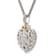 Sterling Silver Antiqued with 14K Accent Diamond Vintage Necklace