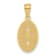14K Yellow Gold Polished Small Cross Medal Pendant