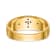 14K Yellow Gold AA Quality Mens Wedding Band