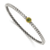 Sterling Silver with 14K Gold Over Sterling Silver Accent Oxidized
Peridot Bangle Bracelet