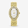 Croton The Valissa Gold Tone Oval Mother Of Pearl Dial Watch with
Diamond Markers