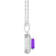 8x6mm Emerald Cut Amethyst And White Topaz Rhodium Over Sterling Silver
Double Halo Pendant w/Chain