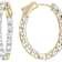Lab-Grown Diamond Inside-Out Hoop Earrings 3ctw In 14K Gold Over
Sterling Silver