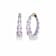 14K Yellow Gold Over Sterling Silver Acrylic and Hand Painted Enamel
Bamboo Illusion Hoops- Lavender