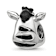 Sterling Silver Kids Enamel Zebra Face Bead