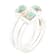 Barse Turquoise Stackable Band Ring In Sterling Silver Over Bronze