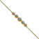 14k Yellow Gold Marquise Blue Topaz Bracelet