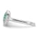 Rhodium Over Sterling Silver Beaded and Enameled Floral Heart Children's Ring