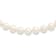 Rhodium Over Sterling Silver 8-9mm White Freshwater Cultured Pearl Necklace