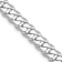 Rhodium Over 14k White Gold 5.75mm Solid Flat Beveled Curb 26 Inch Chain
