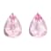 Morganite 13.1x9.4mm Pear Shape Matched Pair 6.58ctw