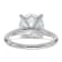 Rhodium Over 14K White Gold 3 5/8 ct. D E F Pure Light Round Moissanite
Solitaire Ring