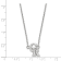 Rhodium Over Sterling Silver MLB LogoArt Colorado Rockies Pendant Necklace