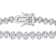 White Cubic Zirconia Platinum Over Sterling Silver Bracelet 8.05ctw