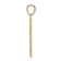 14k Yellow Gold Leaf Cross Pendant