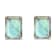 8x6mm Rectangular Octagonal Labradorite Rhodium Over Sterling Silver
Stud Earrings