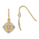 14K Yellow Gold and Rhodium Over 14K Yellow Gold Diamond-Cut Mini
Filigree Medallion Dangle Earrings