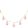 Lavender Freshwater Pearl Drop Necklace In 18K Gold Over Sterling Silver