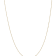 14k Yellow Gold 0.5mm Solid Curb 24 Inch Chain