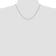 14k Diamond Cut Rose Gold 1.00mm Spiga Chain 18 Inches
