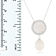 Cultured Pearl, Mother of Pearl and CZ Necklace in Sterling Silver