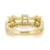 Moissanite Multi-Row Band Ring In 14K Gold Over Sterling Silver 0.86ctw
Diamond Equivalent Weight