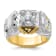 10K Two-tone Yellow and White Gold Men's Enamel and Diamond Eagle
Masonic Shriner's Ring 0.51ctw
