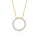 Lab-Grown Diamond Initial O Necklace In 14K Gold Over Sterling Silver 0.50ctw
