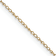 14k Yellow Gold 0.42mm Solid Curb 20 Inch Chain