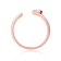 White Opal 14K Rose Gold Over Sterling Silver Marquise Solitaire Open
Ring Opal Ring