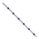 Rhodium Over 14k White Gold Diamond and Sapphire Infinity Bracelet