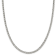 Sterling Silver 4.25mm 6 Side Diamond-cut Flat Double Curb Chain Necklace