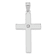Rhodium Over 14K White Gold Diamond Cross Pendant