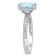 2.10ctw Aquamarine 14k White Gold Ring