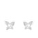 White Cultured Freshwater Pearl and CZ Rhodium Over Sterling Silver
4-5mm Button Earrings