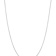 Rhodium Over 14k White Gold 0.6mm Solid Octagonal Snake 16 Inch Chain