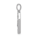 Rhodium Over 14K White Gold Diamond Letter N Initial Pendant