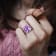 13.33ctw Amethyst 14k Rose Gold Cocktail Ring