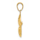 14k Yellow Gold Diamond-Cut Bowling Theme Charm