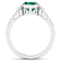 1.83ctw Green Emerald and Diamond 14K White Gold Halo Ring