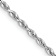 Rhodium Over 14k White Gold 1.85mm Solid Diamond-Cut Quadruple Rope 16
Inch Chain