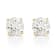 Certified White Lab-Grown Diamond H-I SI 14k Yellow Gold Stud Earrings 1.00ctw