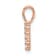 14k Rose Gold Diamond Number 1 Pendant