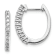 Rhodium Over 14K White Gold Lab Grown Diamond SI1/SI2, G H I, Hinged
Hoop Earrings